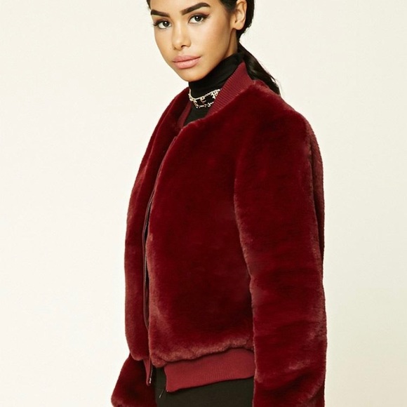 NWT Forever 21 Faux Bomber - Picture 1 of 6